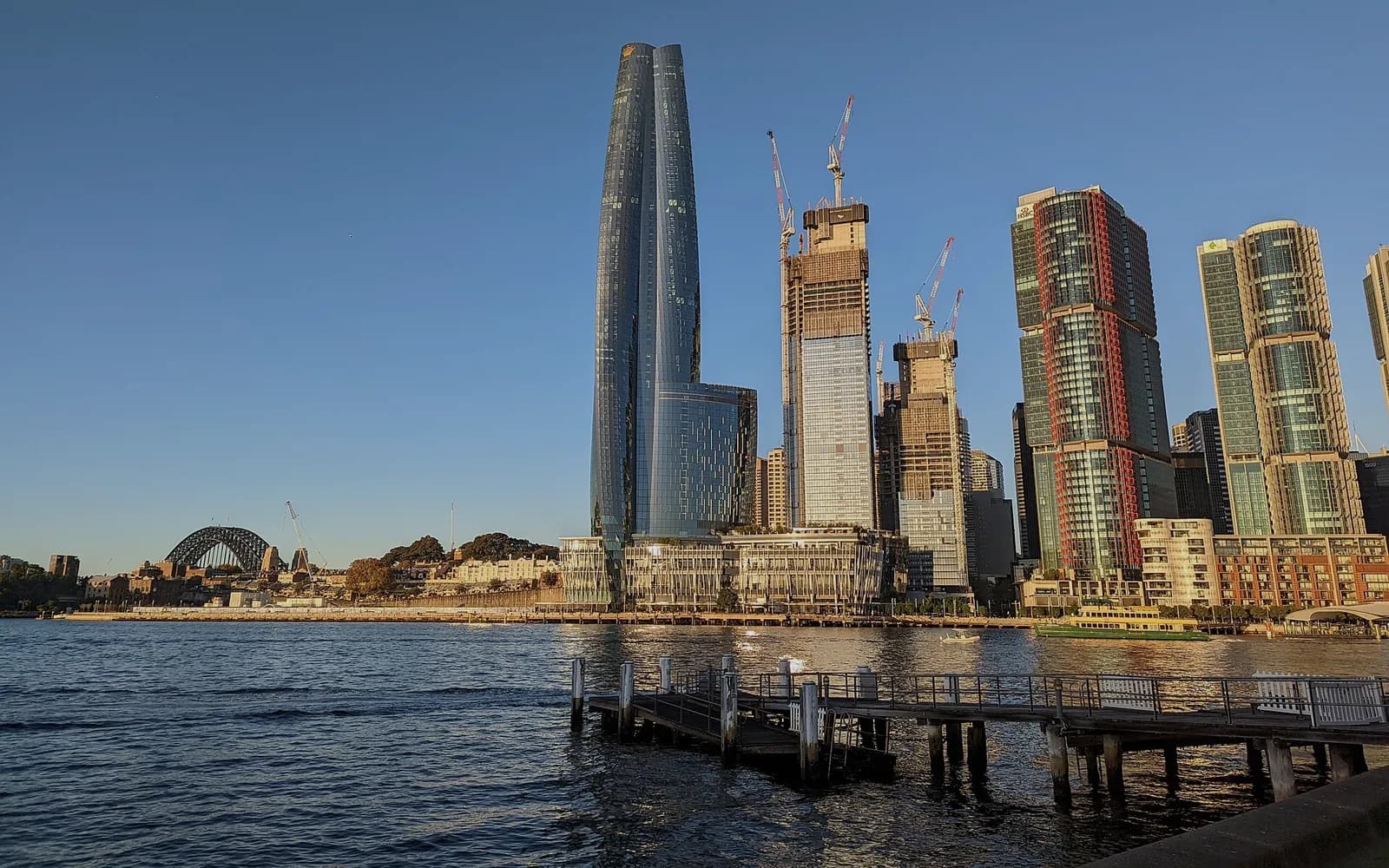 The Barangaroo waterfront at sunset, where many Sydney events and functions are held